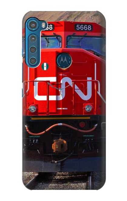 W2774 Train Canadian National Railway Hard Case and Leather Flip Case For Motorola One Fusion+