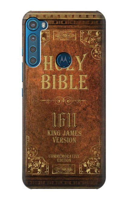 W2890 Holy Bible 1611 King James Version Hard Case and Leather Flip Case For Motorola One Fusion+