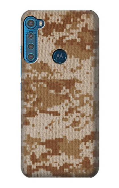 W2939 Desert Digital Camo Camouflage Hard Case and Leather Flip Case For Motorola One Fusion+