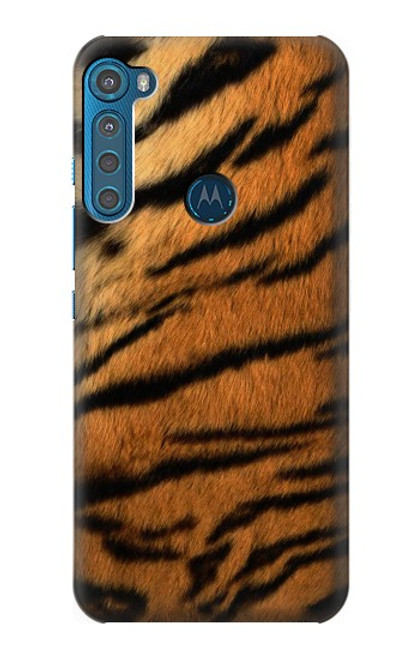 W2962 Tiger Stripes Graphic Printed Hard Case and Leather Flip Case For Motorola One Fusion+