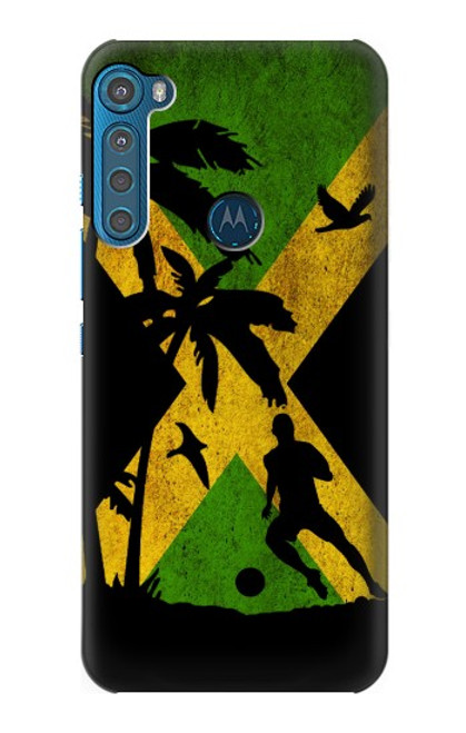 W2975 Jamaica Football Soccer Hard Case and Leather Flip Case For Motorola One Fusion+