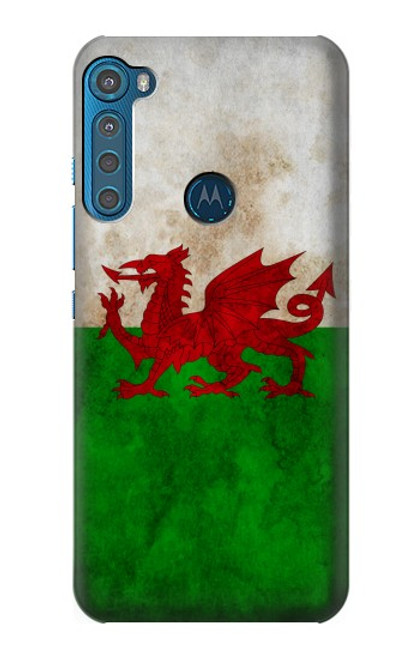 W2976 Wales Football Soccer Flag Hard Case and Leather Flip Case For Motorola One Fusion+