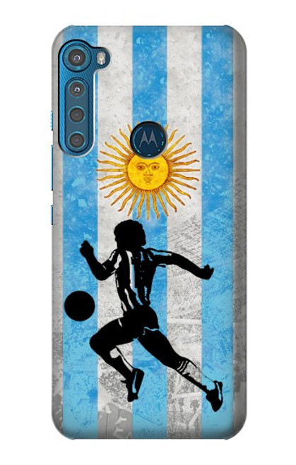 W2977 Argentina Football Soccer Hard Case and Leather Flip Case For Motorola One Fusion+