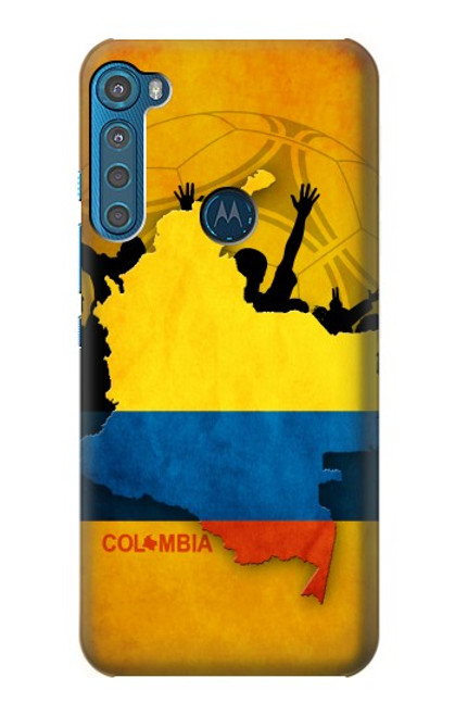 W2996 Colombia Football Soccer Hard Case and Leather Flip Case For Motorola One Fusion+