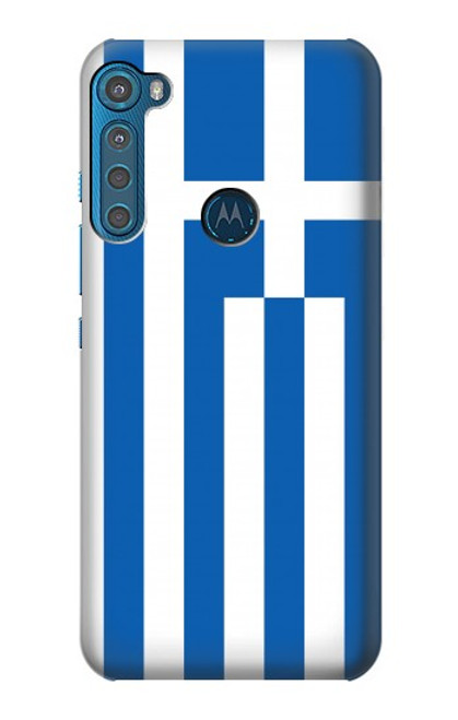 W3102 Flag of Greece Hard Case and Leather Flip Case For Motorola One Fusion+