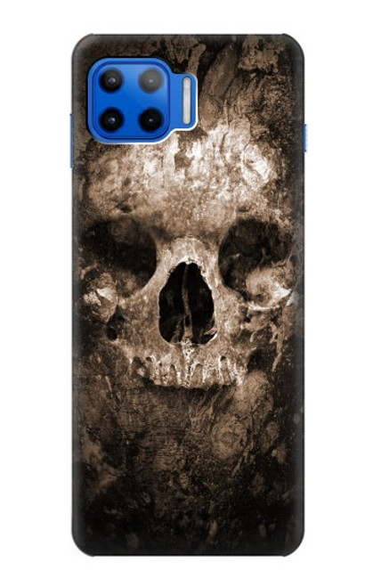 W0552 Skull Hard Case and Leather Flip Case For Motorola Moto G 5G Plus