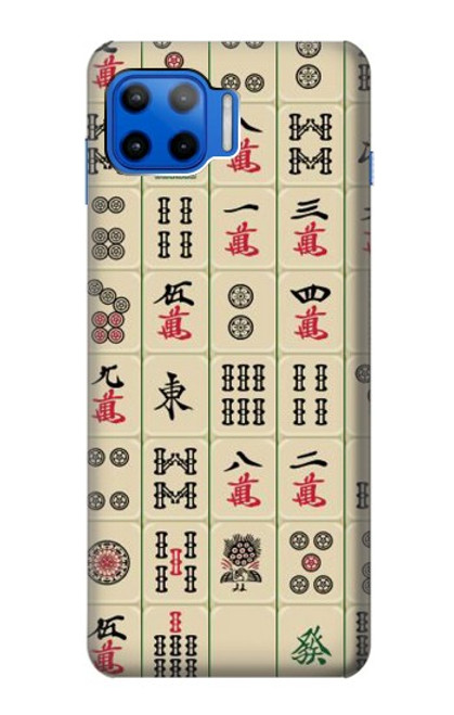 W0802 Mahjong Hard Case and Leather Flip Case For Motorola Moto G 5G Plus