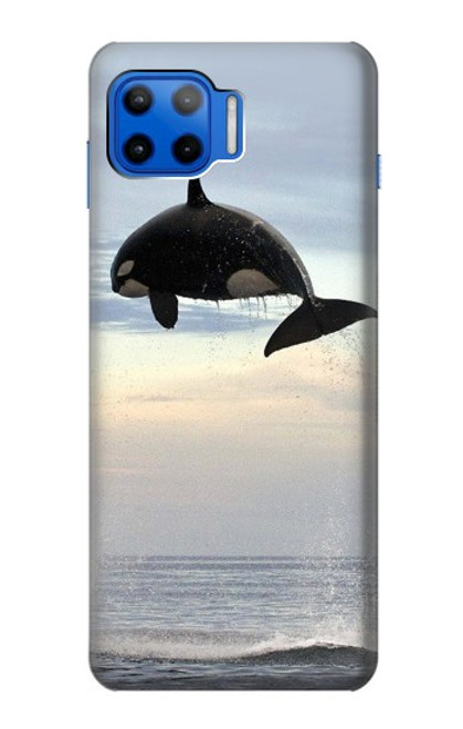 W1349 Killer whale Orca Hard Case and Leather Flip Case For Motorola Moto G 5G Plus