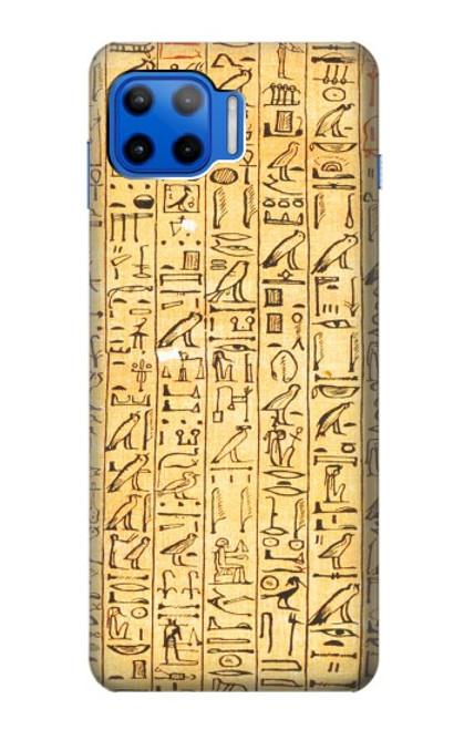 W1625 Egyptian Coffin Texts Hard Case and Leather Flip Case For Motorola Moto G 5G Plus
