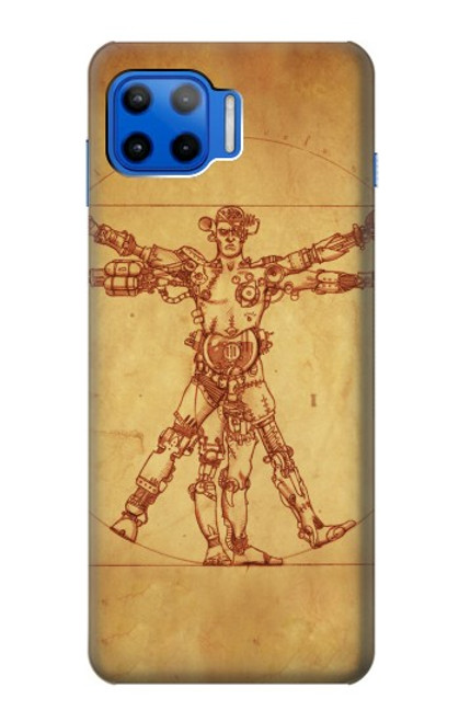 W1682 Steampunk Frankenstein Hard Case and Leather Flip Case For Motorola Moto G 5G Plus