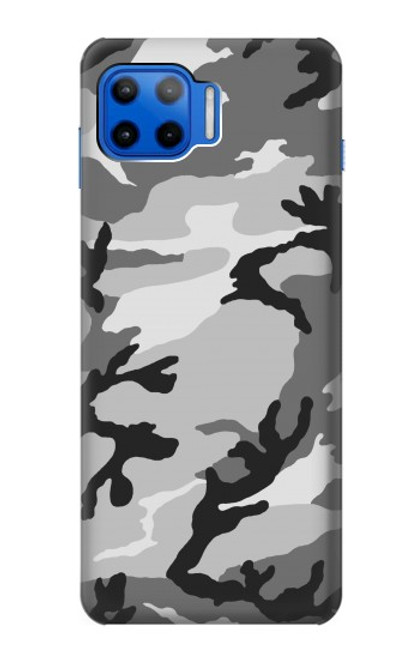 W1721 Snow Camouflage Graphic Printed Hard Case and Leather Flip Case For Motorola Moto G 5G Plus