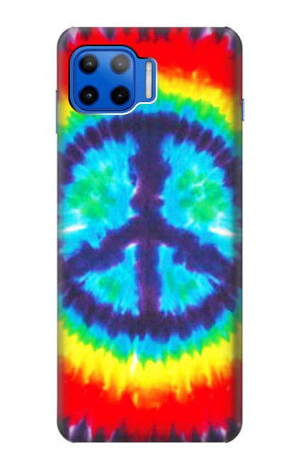 W1870 Tie Dye Peace Hard Case and Leather Flip Case For Motorola Moto G 5G Plus