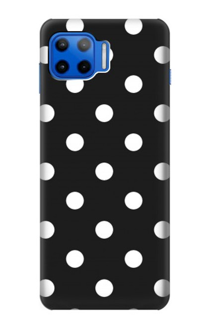 W2299 Black Polka Dots Hard Case and Leather Flip Case For Motorola Moto G 5G Plus