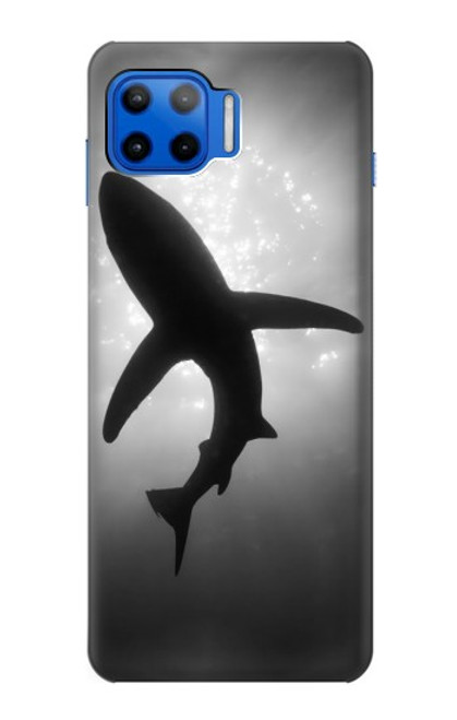 W2367 Shark Monochrome Hard Case and Leather Flip Case For Motorola Moto G 5G Plus