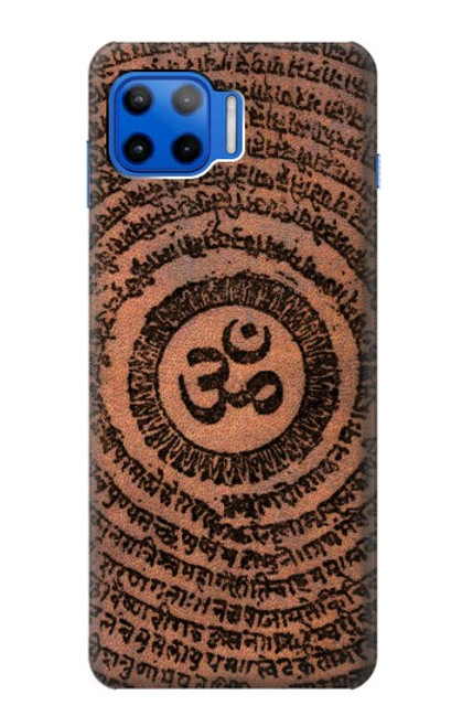 W2874 Om Symbol Tattoo Hard Case and Leather Flip Case For Motorola Moto G 5G Plus