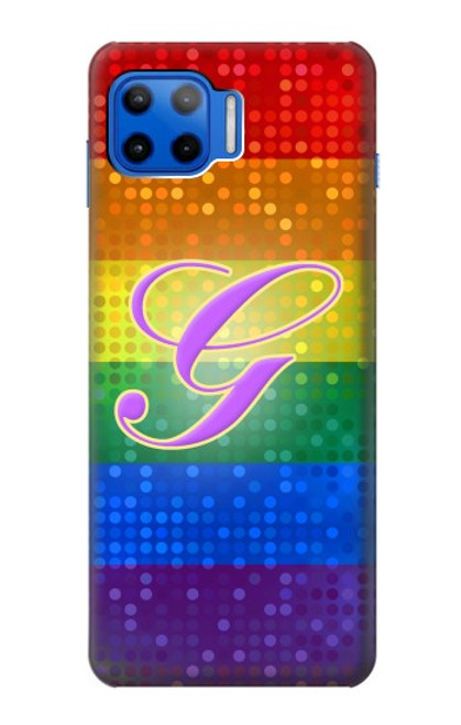 W2899 Rainbow LGBT Gay Pride Flag Hard Case and Leather Flip Case For Motorola Moto G 5G Plus