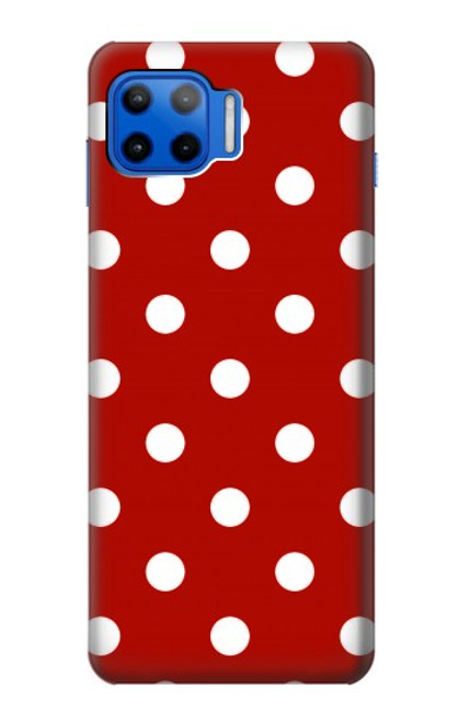 W2951 Red Polka Dots Hard Case and Leather Flip Case For Motorola Moto G 5G Plus