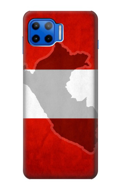 W3018 Peru Flag Hard Case and Leather Flip Case For Motorola Moto G 5G Plus