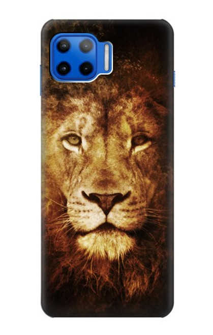 W3182 Lion Hard Case and Leather Flip Case For Motorola Moto G 5G Plus