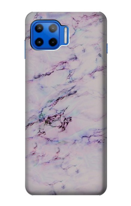 W3215 Seamless Pink Marble Hard Case and Leather Flip Case For Motorola Moto G 5G Plus