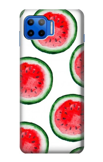 W3236 Watermelon Pattern Hard Case and Leather Flip Case For Motorola Moto G 5G Plus