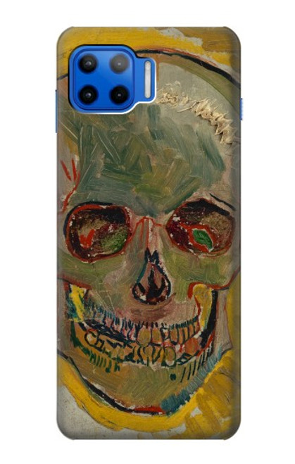 W3359 Vincent Van Gogh Skull Hard Case and Leather Flip Case For Motorola Moto G 5G Plus