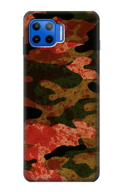 W3393 Camouflage Blood Splatter Hard Case and Leather Flip Case For Motorola Moto G 5G Plus