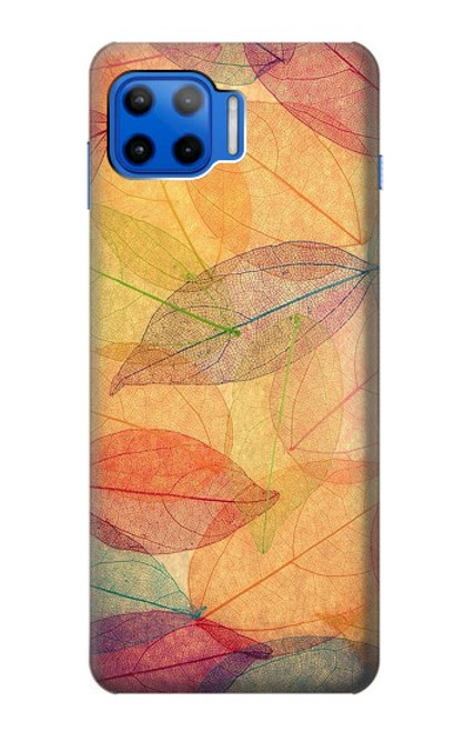 W3686 Fall Season Leaf Autumn Hard Case and Leather Flip Case For Motorola Moto G 5G Plus