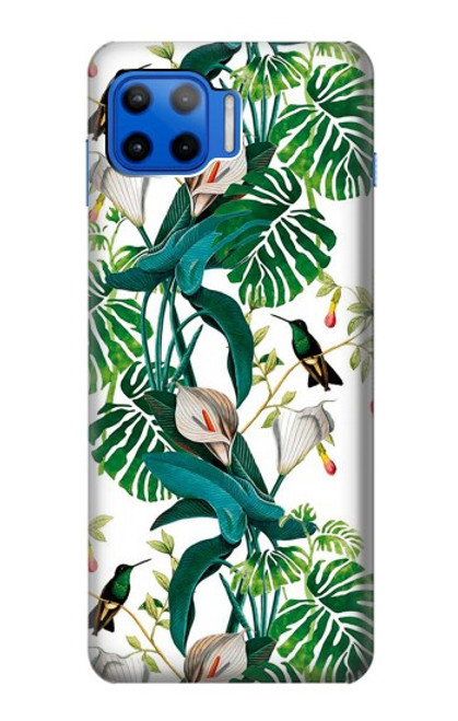 W3697 Leaf Life Birds Hard Case and Leather Flip Case For Motorola Moto G 5G Plus