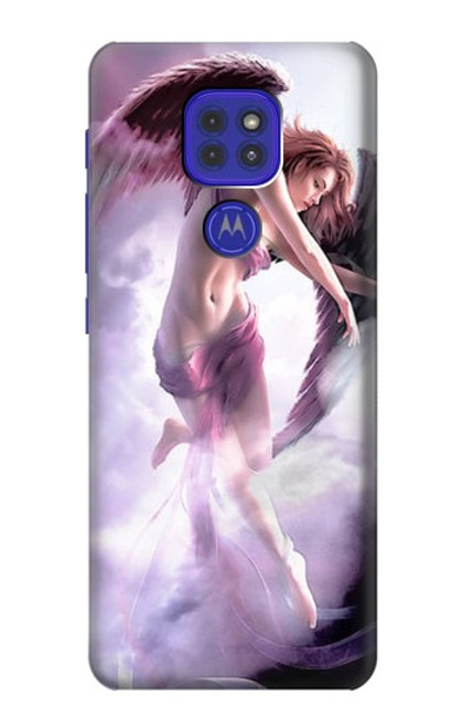 W0407 Fantasy Angel Hard Case and Leather Flip Case For Motorola Moto G9 Play