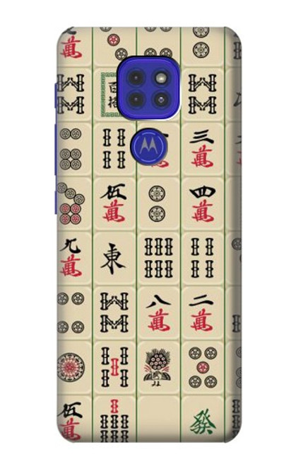 W0802 Mahjong Hard Case and Leather Flip Case For Motorola Moto G9 Play