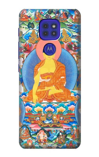 W1256 Buddha Paint Hard Case and Leather Flip Case For Motorola Moto G9 Play