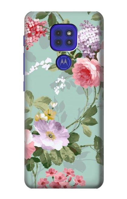 W2178 Flower Floral Art Painting Hard Case and Leather Flip Case For Motorola Moto G9 Play