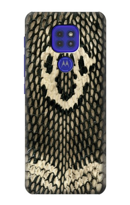 W2711 King Cobra Snake Skin Graphic Printed Hard Case and Leather Flip Case For Motorola Moto G9 Play