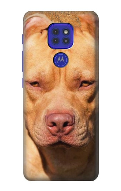 W2903 American Pitbull Dog Hard Case and Leather Flip Case For Motorola Moto G9 Play