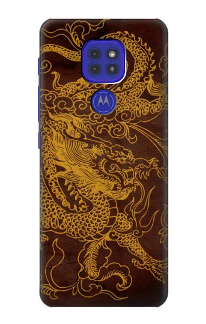 W2911 Chinese Dragon Hard Case and Leather Flip Case For Motorola Moto G9 Play