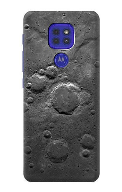 W2946 Moon Surface Hard Case and Leather Flip Case For Motorola Moto G9 Play