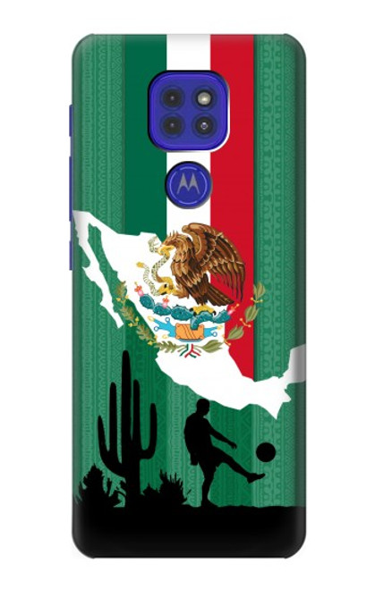 W2994 Mexico Football Soccer Hard Case and Leather Flip Case For Motorola Moto G9 Play