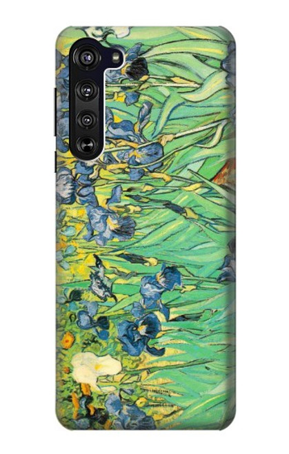 W0210 Van Gogh Irises Hard Case and Leather Flip Case For Motorola Edge