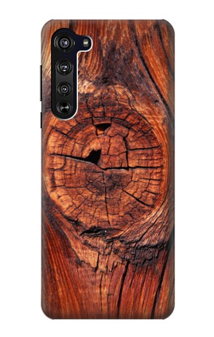 W0603 Wood Graphic Printed Hard Case and Leather Flip Case For Motorola Edge