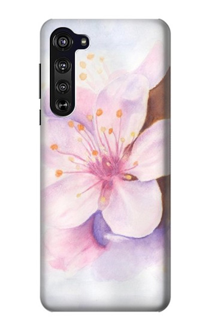 W1415 Sakura Blossom Art Hard Case and Leather Flip Case For Motorola Edge