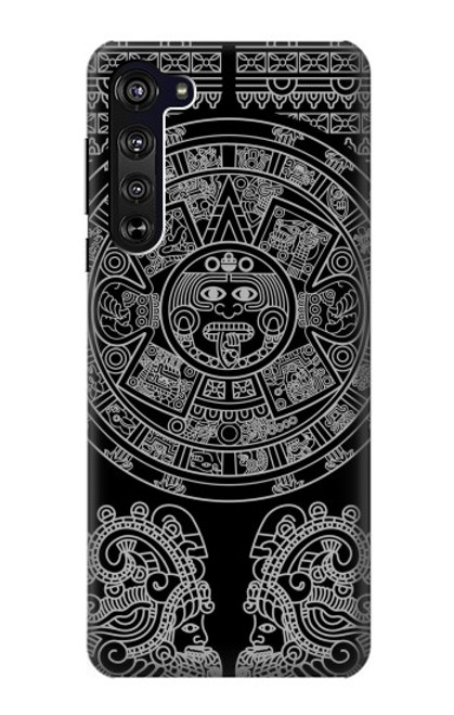 W1838 Mayan Pattern Hard Case and Leather Flip Case For Motorola Edge