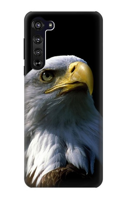 W2046 Bald Eagle Hard Case and Leather Flip Case For Motorola Edge