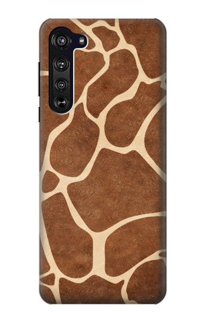 W2326 Giraffe Skin Hard Case and Leather Flip Case For Motorola Edge