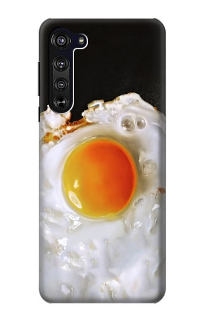 W2695 Fried Egg Hard Case and Leather Flip Case For Motorola Edge