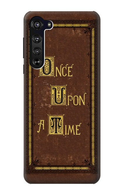 W2824 Once Upon a Time Book Cover Hard Case and Leather Flip Case For Motorola Edge