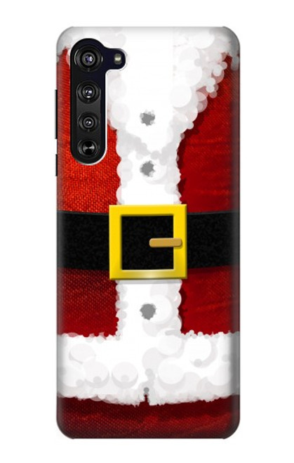 W2846 Christmas Santa Red Suit Hard Case and Leather Flip Case For Motorola Edge