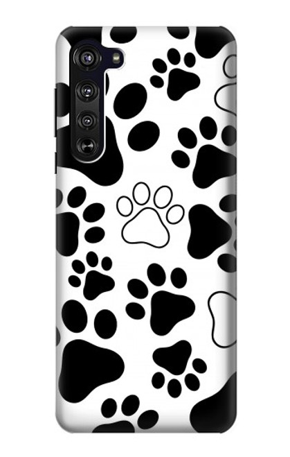 W2904 Dog Paw Prints Hard Case and Leather Flip Case For Motorola Edge