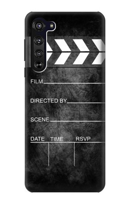 W2919 Vintage Director Clapboard Hard Case and Leather Flip Case For Motorola Edge