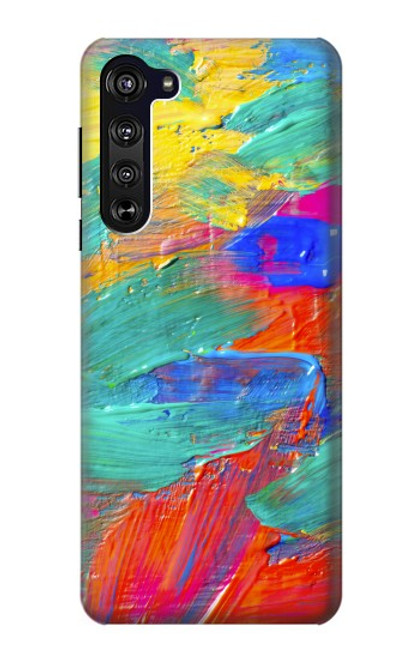 W2942 Brush Stroke Painting Hard Case and Leather Flip Case For Motorola Edge